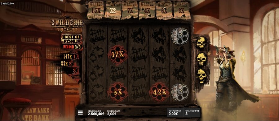 2 Wild 2 Die Free Spins