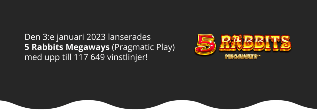 5 Rabbits Megaways är en ny slot från Pragmatic Play.