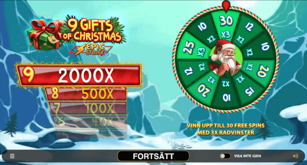 9 Gifts of Christmas slot