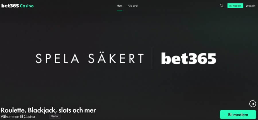 Spela säkert hos bet365