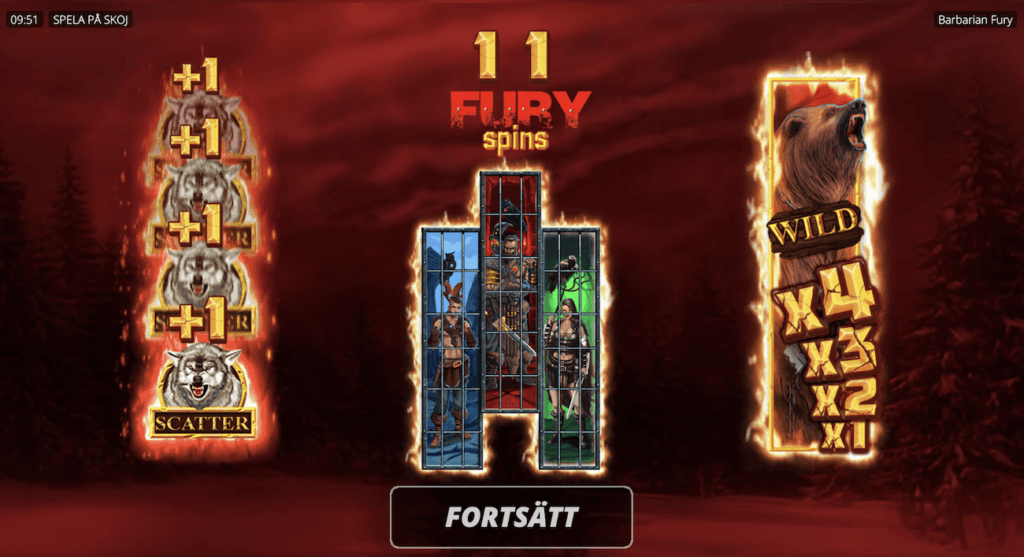 Barbarian Fury Free Spins