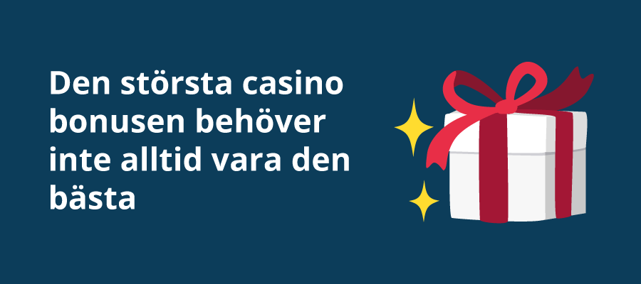 Vilken casino bonus är den bästa?