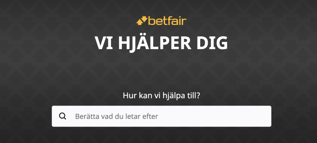 Betfair Support