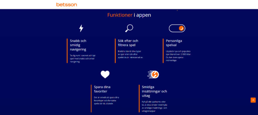 Betsson mobilapp