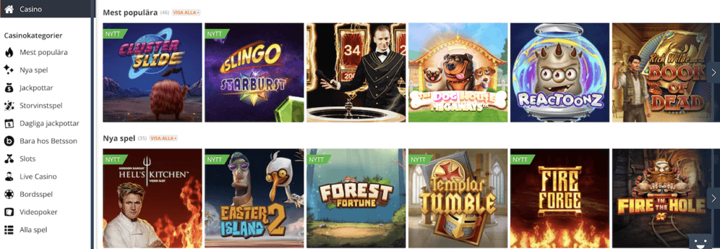Betsson Free Spins