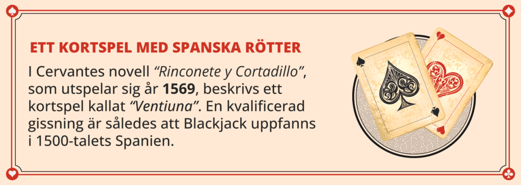 Blackjack uppfanns i Spanien