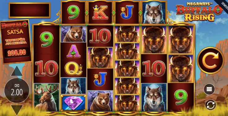 Buffalo Rising Megaways slot.