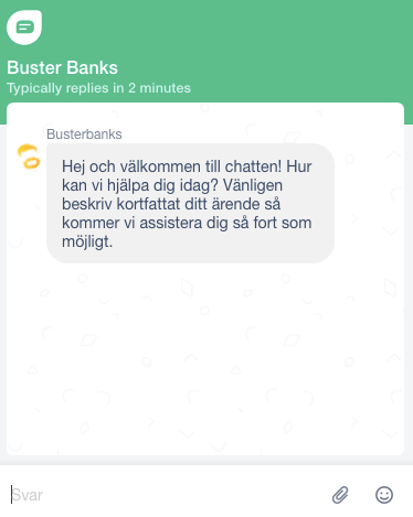 Snabb kundsupport via livechatt.