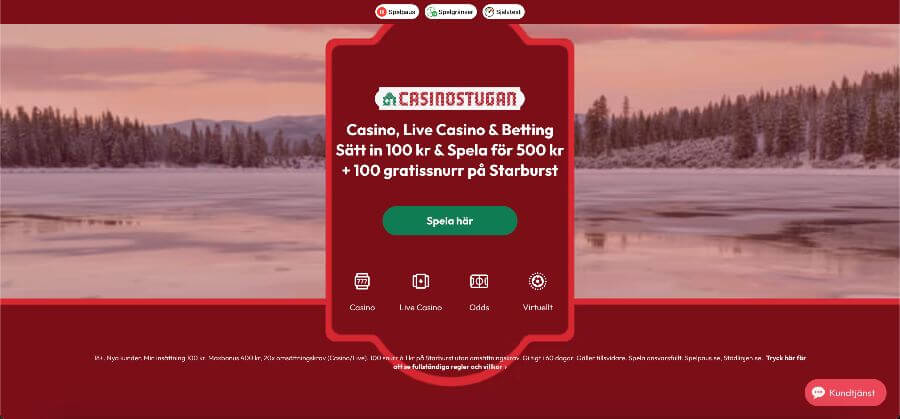 Casinostugan bonus