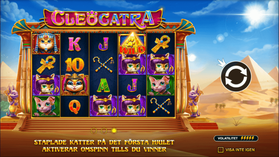 Cleocatra slots bjuder på rolig spelupplevelse