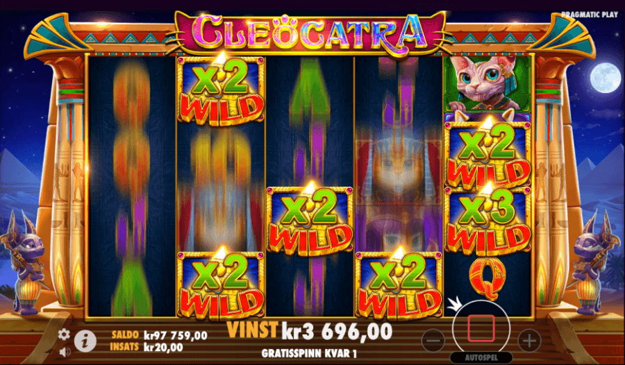 Free Spins-läget i Cleocatra