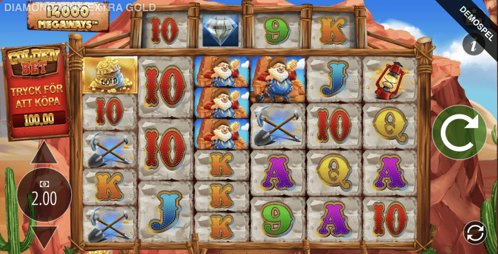 Diamond Mine Extra Gold Megaways slot