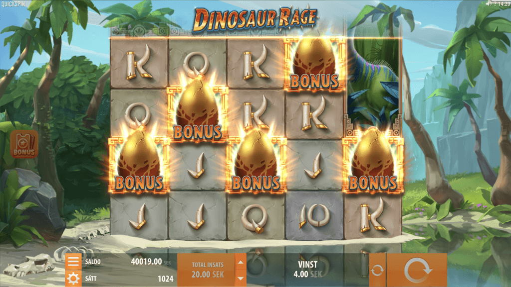 Dinosaur Rage Free Spins