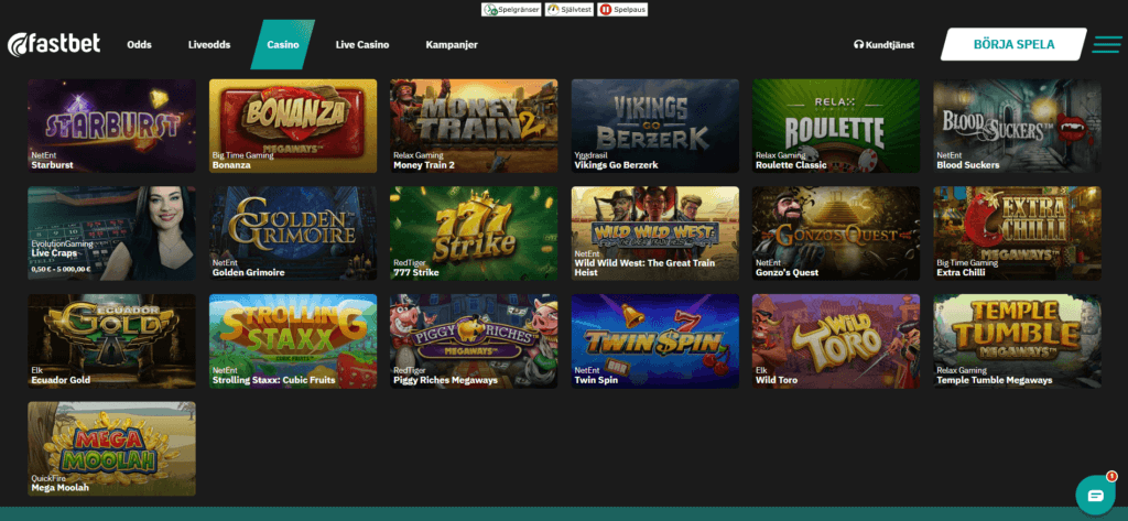 Fastbet spel