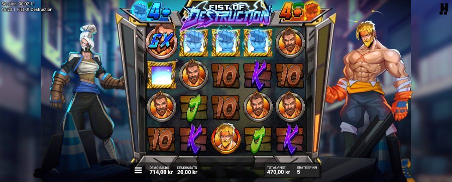 Fist Destruction Free Spins