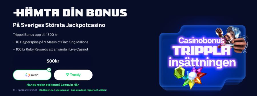 Hajper Casino bonus
