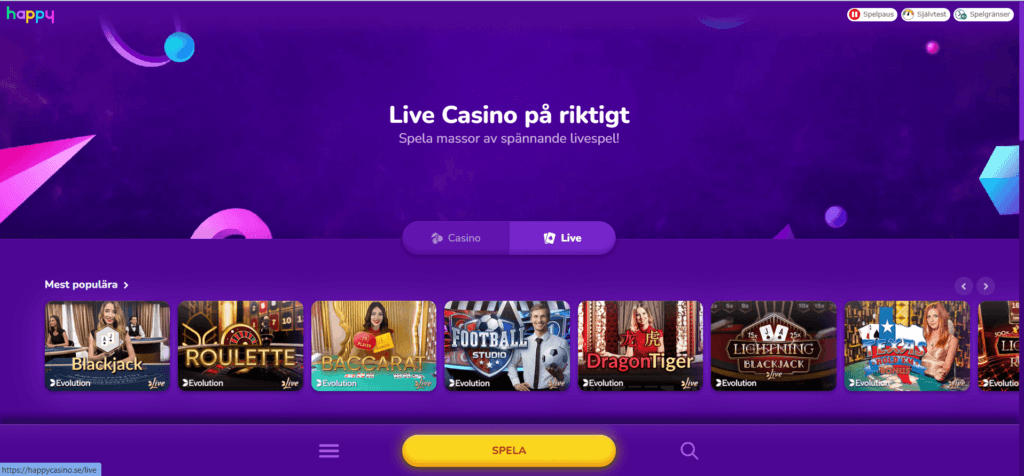Happy Live Casino 