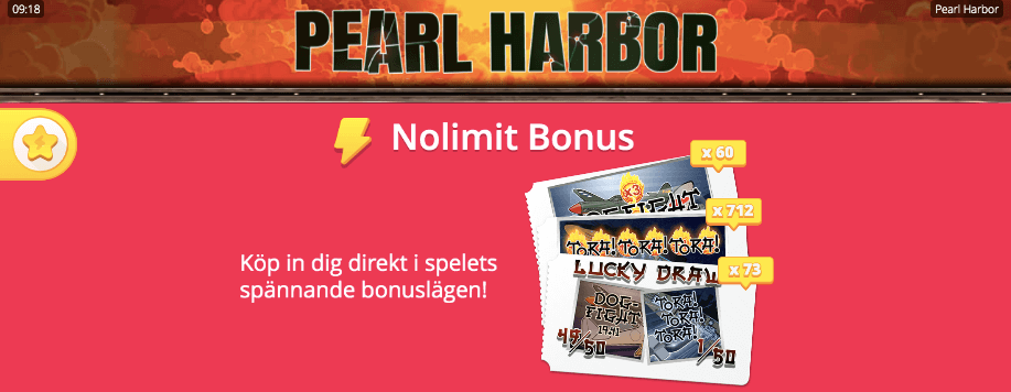 Pearl Harbor köpbonus