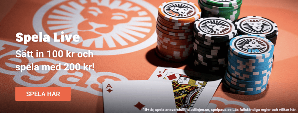 LeoVegas Live Casino Bonus