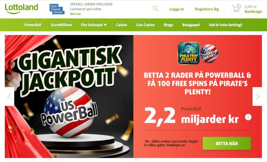 Lottoland Casino och lotto