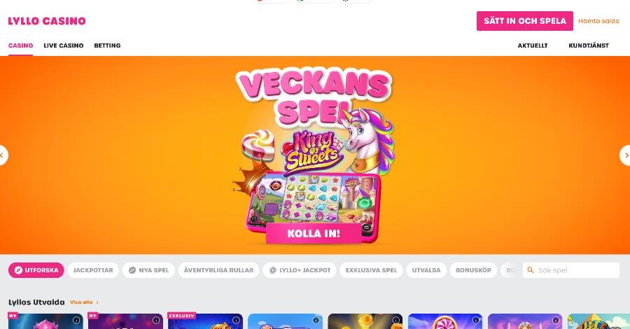 Lyllo Casino framsida
