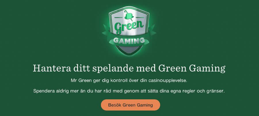 Ansvarsfullt spelande hos Mr Green