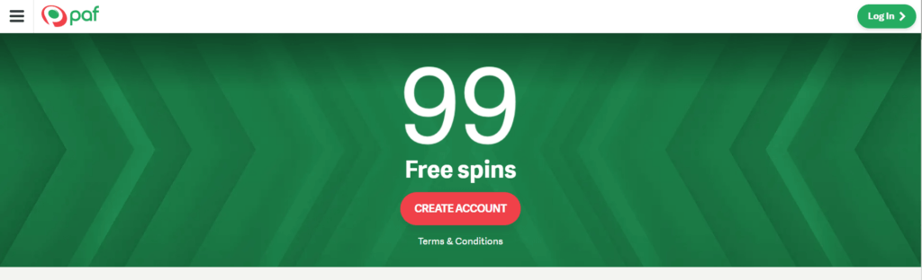 Paf välkomstbonus