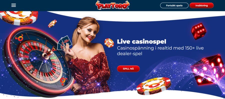 Live Casino på PlayToro