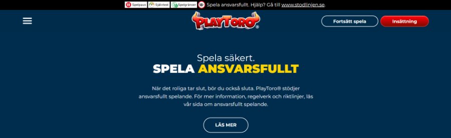 Ansvarsfullt spel på PlayToro