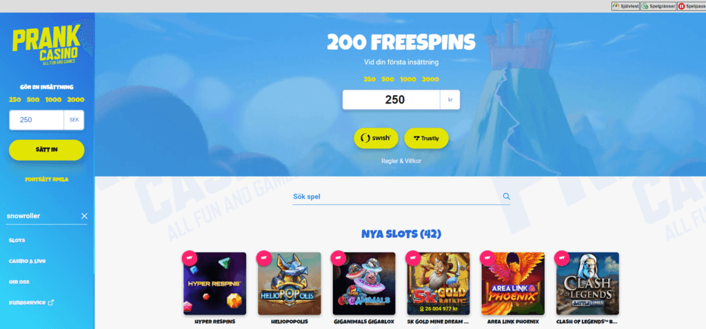 Prank Casino start