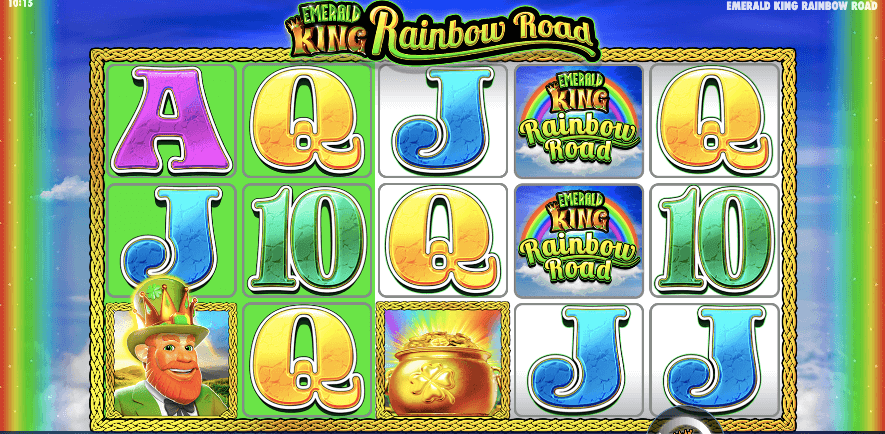 Emerald King Rainbow Road spelplan.