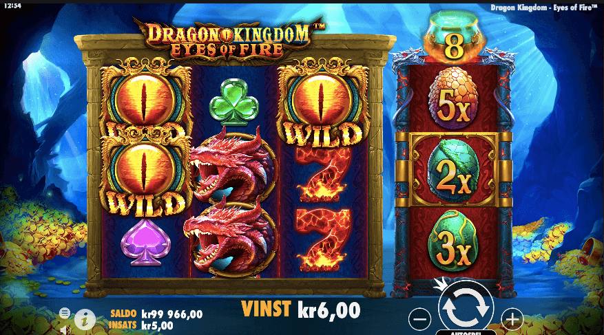 Dragon Kingdom – Eyes of Fire spelplan.