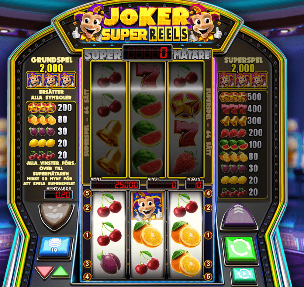 Joker Super Reels slot bonus