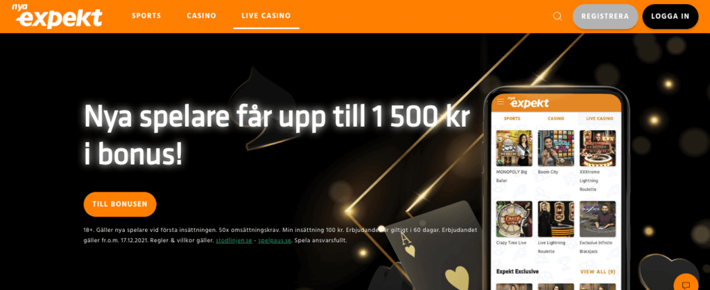 Spela med BankID hos Expekt