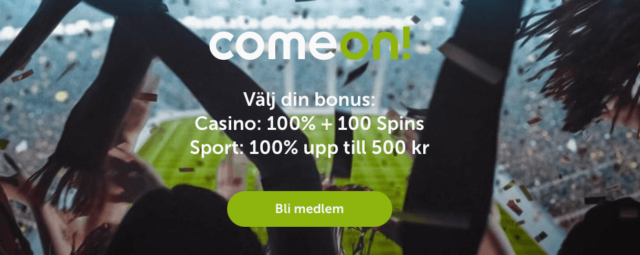 Insättning med BankID hos ComeOn