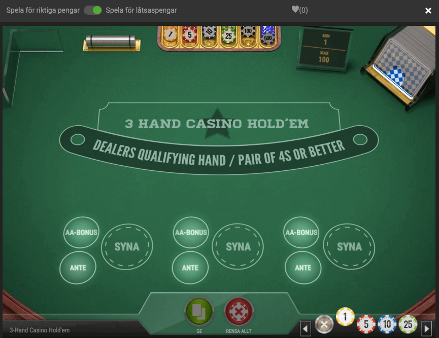 Spela bordsspel gratis på casino