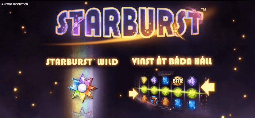 Få välkomstsnurr i Starburst hos Spela Casino.