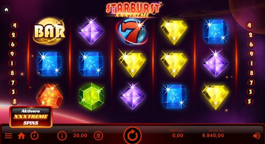 Starburst Xxxtreme slot