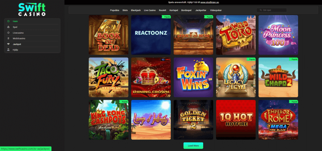 Swift Casino slots