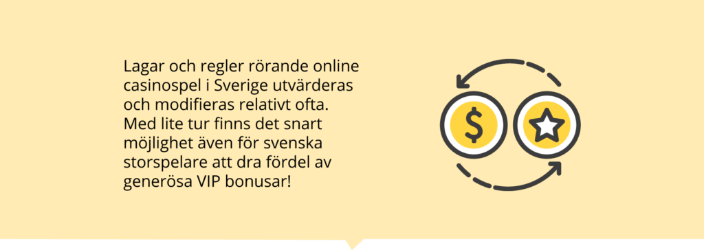 Är casino VIP bonus tillåtet i Sverige?
