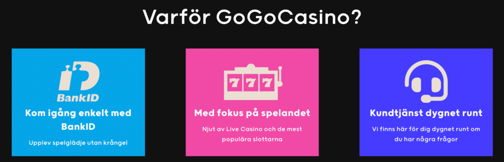 Därför ska du välja GoGoCasino