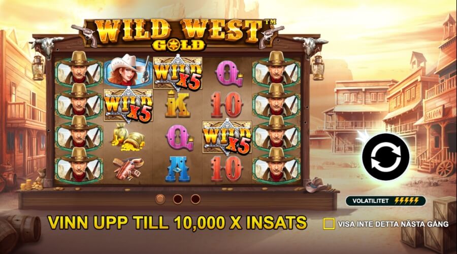 Vinn upp till 10.000x insaten i Wild West Gold