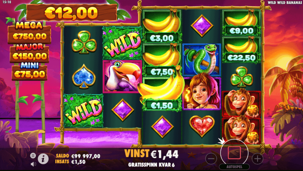 Wild Wild Bananas Free Spins