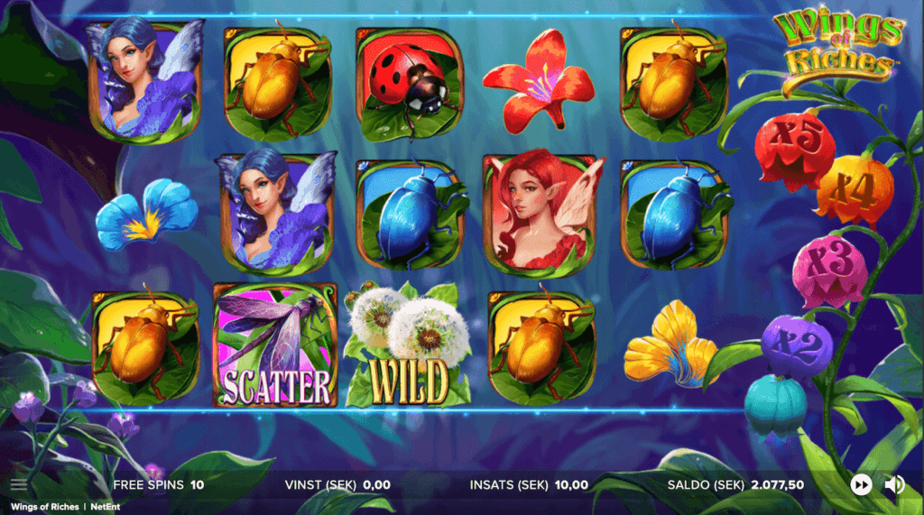 Wings of Riches Free Spins