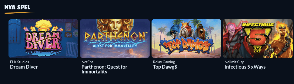 Hos ZenSpin hittar man många slots.