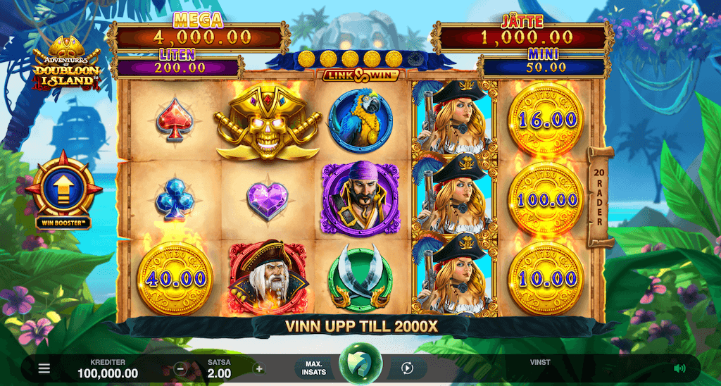 Adventures of Doubloon Island Slot.