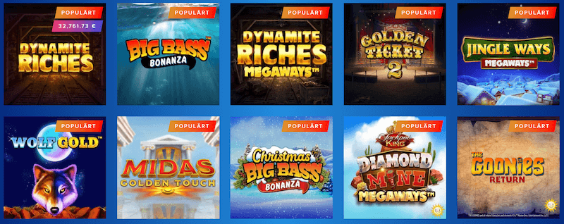 Ahti Games slots.