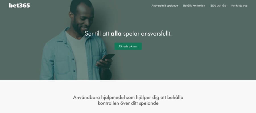 Ansvarsfullt spelande på bet365
