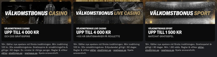 BetMGM:s bonuslalternativ