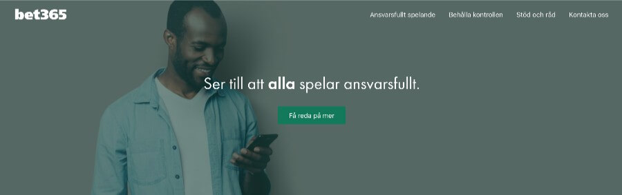Ansvarsfullt spelande hos bet365 Casino